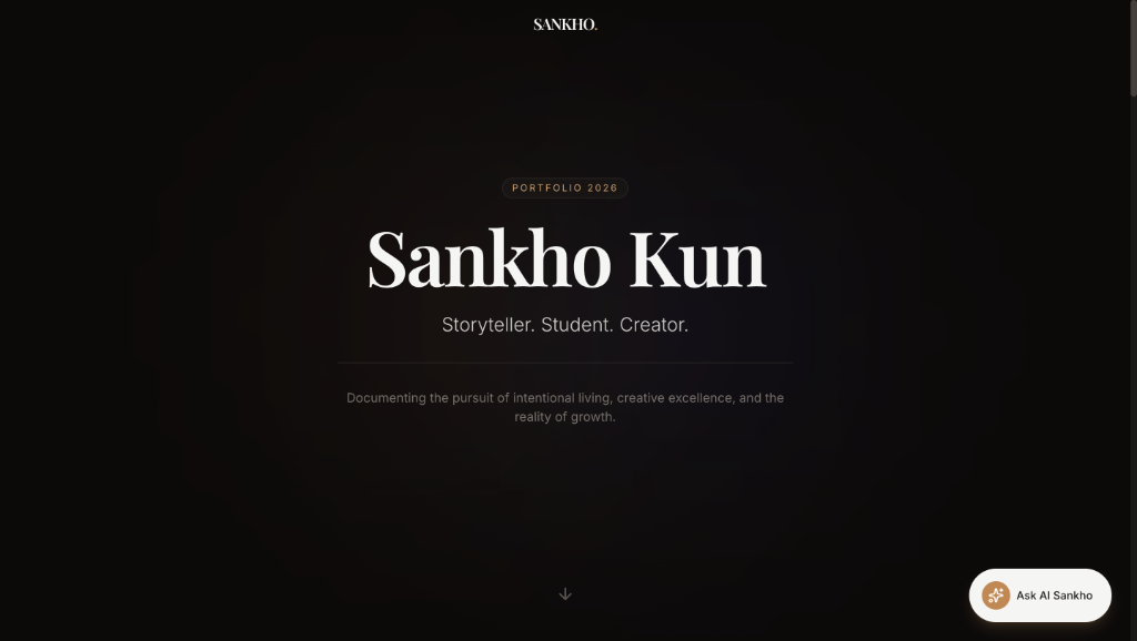 Sankho Kun website mockup by Solicate