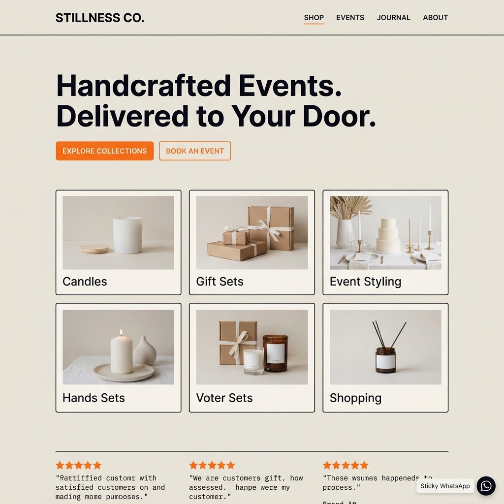 Stillness Co WordPress and WooCommerce redesign by Solicate for a Greater Vancouver wellness, retreats, products, and events brand